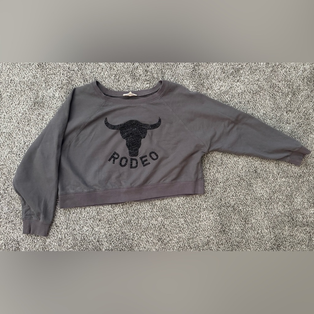 Peach Love California Heather Gray Sweatshirt